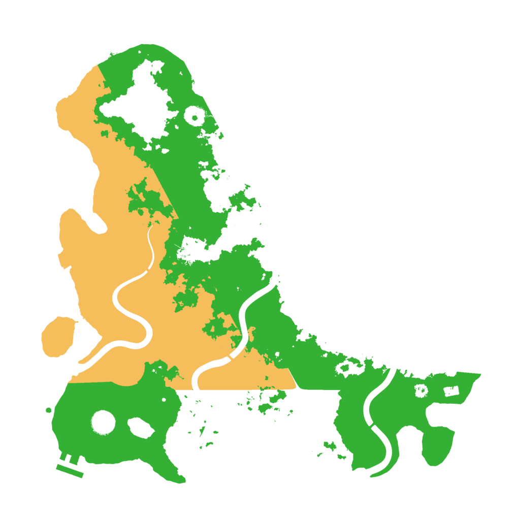 Biome Rust Map: Procedural Map, Size: 3800, Seed: 1201447