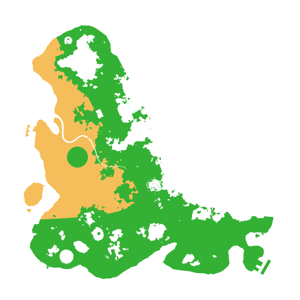 Biome Rust Map: Procedural Map, Size: 3800, Seed: 1201447