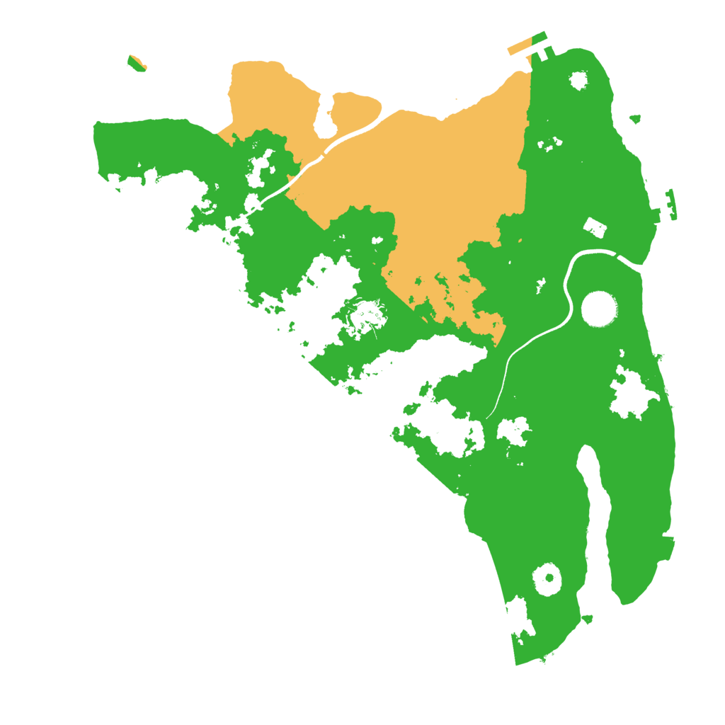 Biome Rust Map: Procedural Map, Size: 3550, Seed: 512657