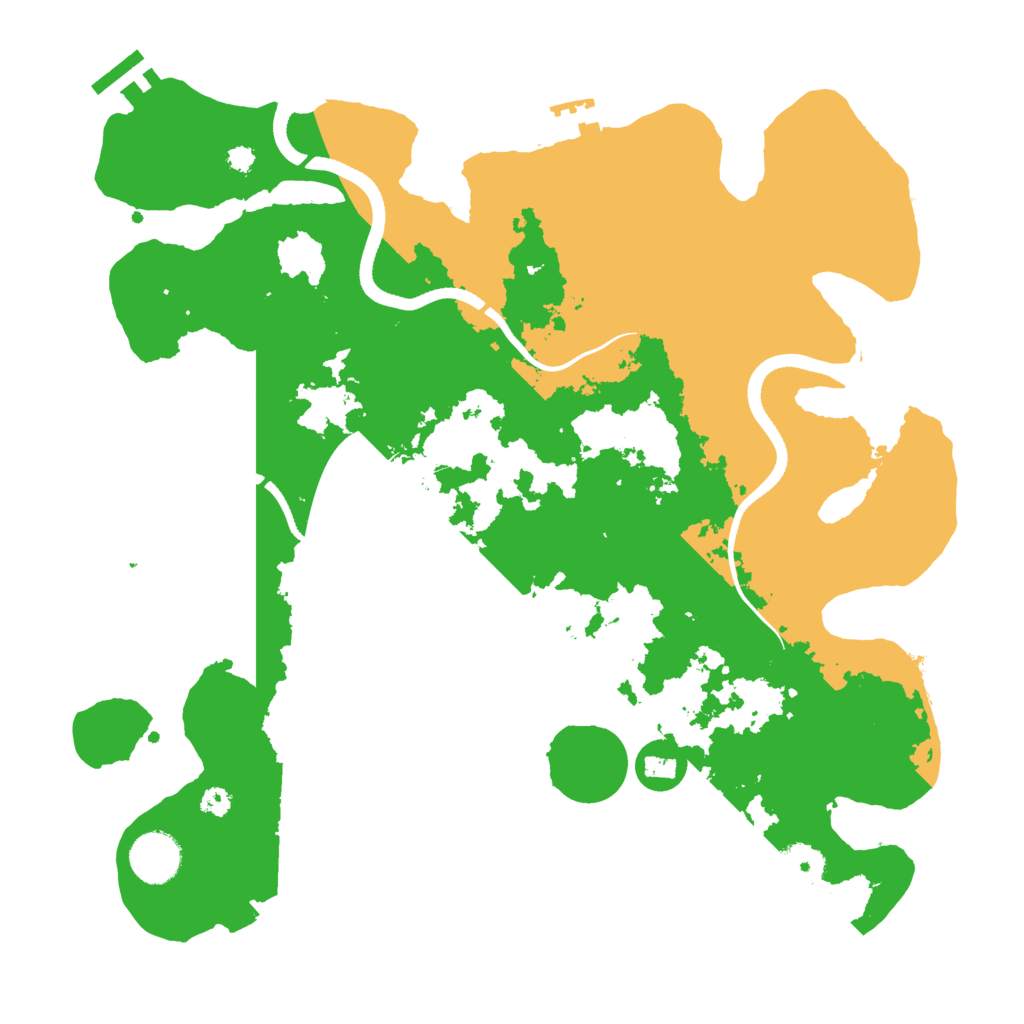 Biome Rust Map: Procedural Map, Size: 3500, Seed: 9143935