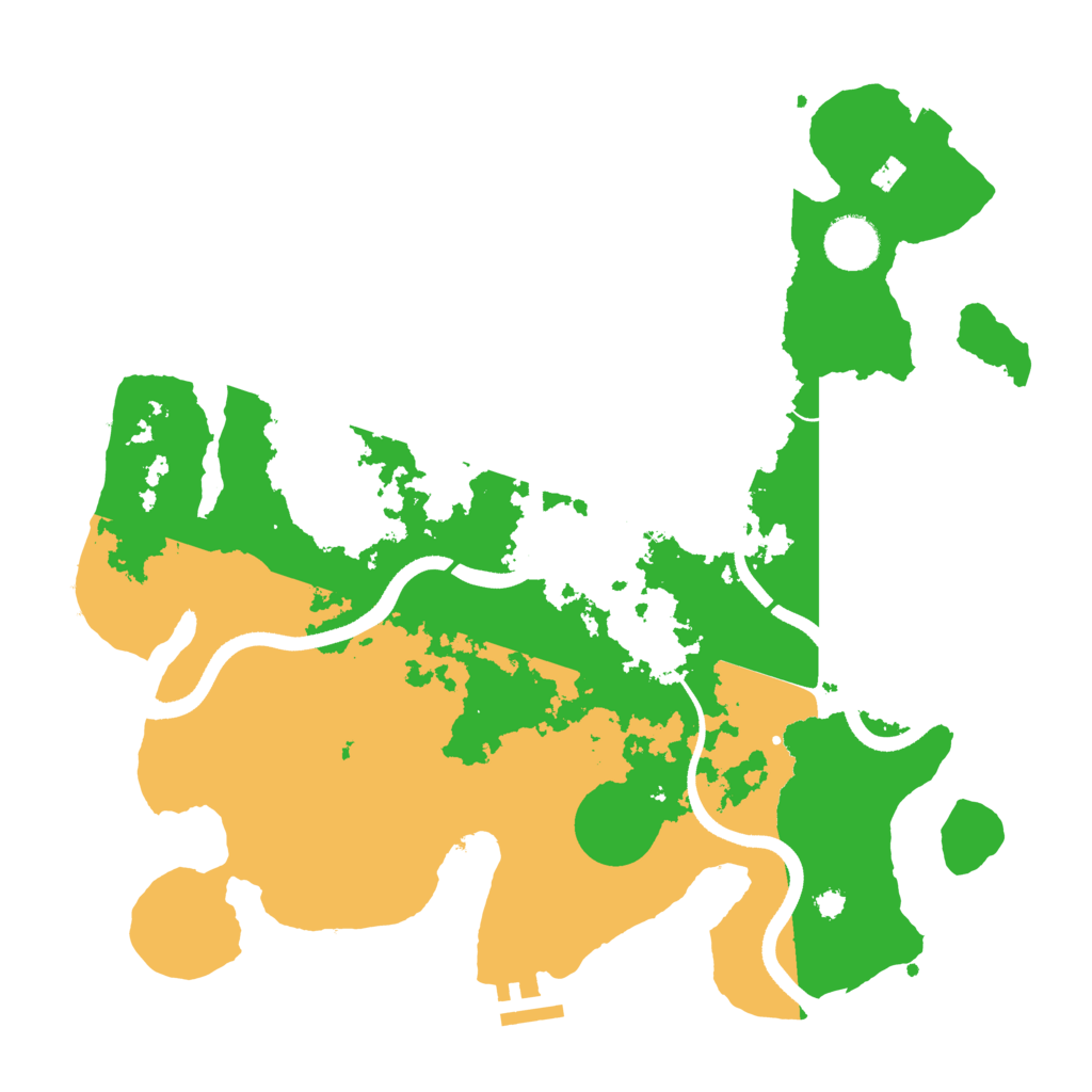 Biome Rust Map: Procedural Map, Size: 3500, Seed: 4534759