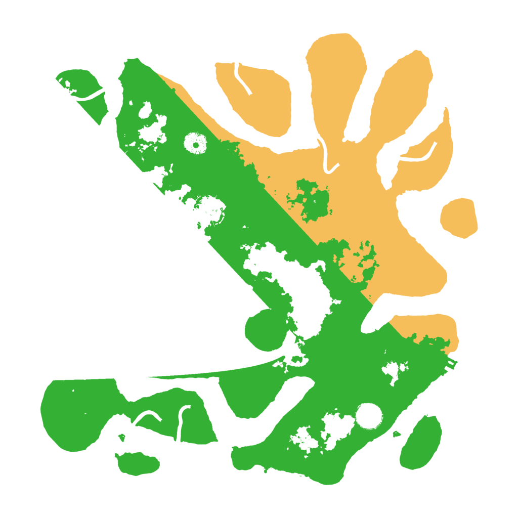 Biome Rust Map: Procedural Map, Size: 3500, Seed: 4765580