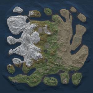 Thumbnail Rust Map: Procedural Map, Size: 4250, Seed: 1069551142, 20 Monuments