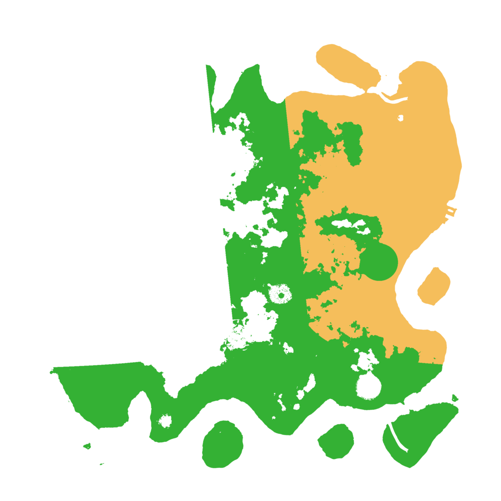 Biome Rust Map: Procedural Map, Size: 3550, Seed: 668451