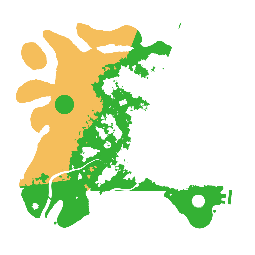 Biome Rust Map: Procedural Map, Size: 3500, Seed: 3064402