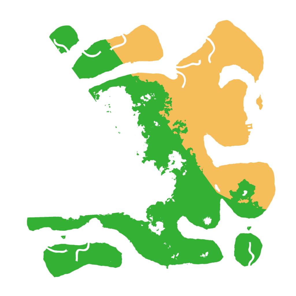 Biome Rust Map: Procedural Map, Size: 3500, Seed: 6041440