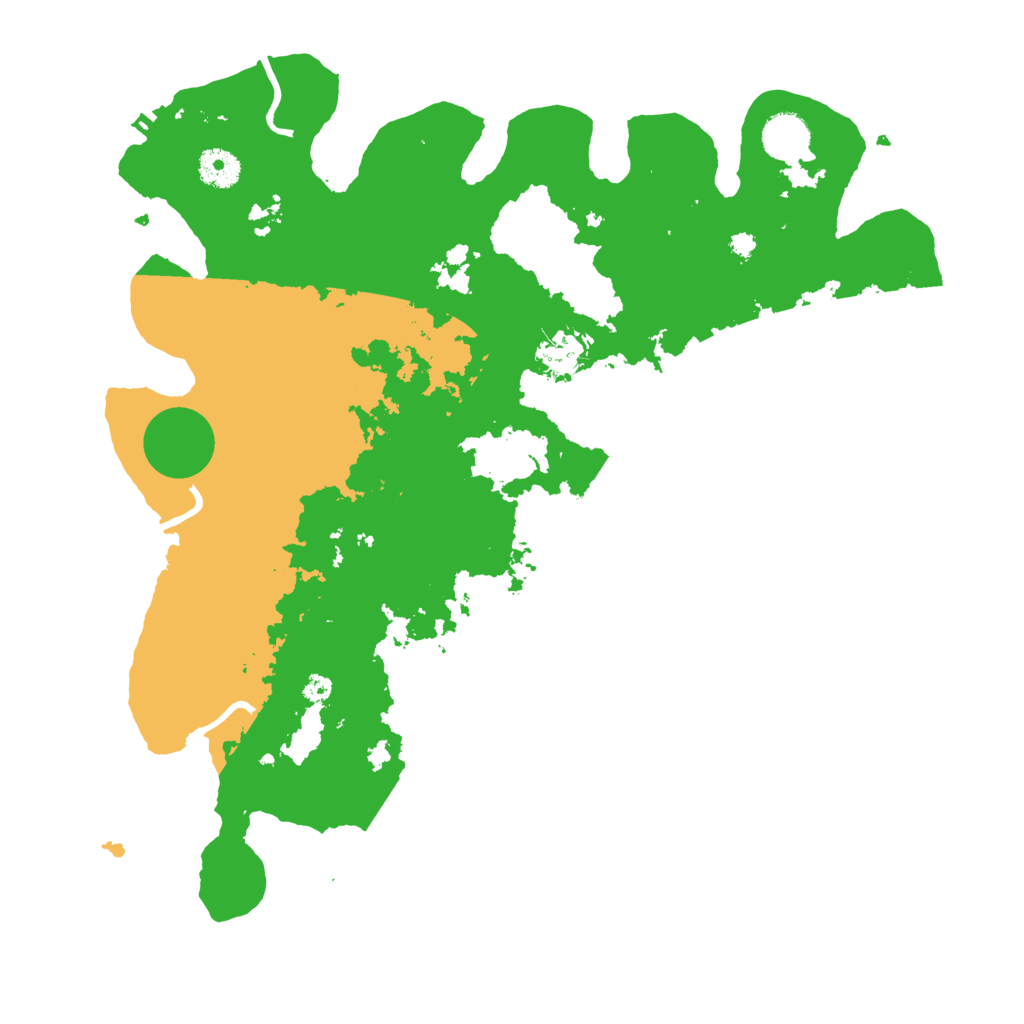 Biome Rust Map: Procedural Map, Size: 3800, Seed: 44