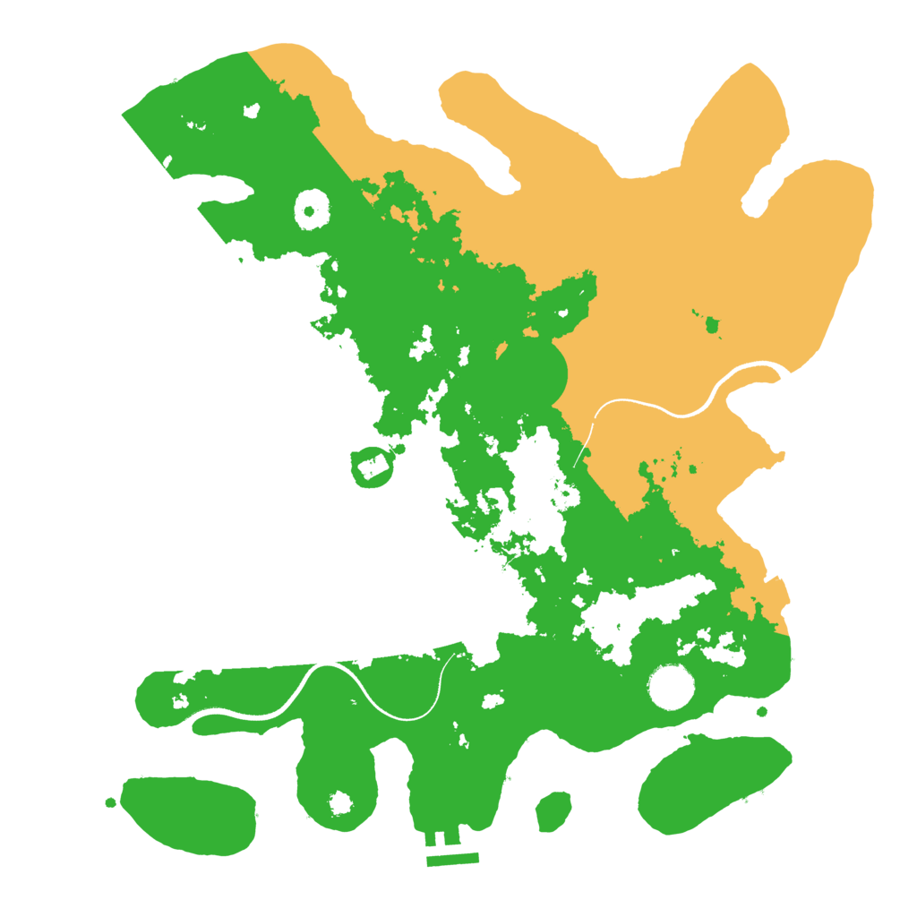 Biome Rust Map: Procedural Map, Size: 3550, Seed: 856817
