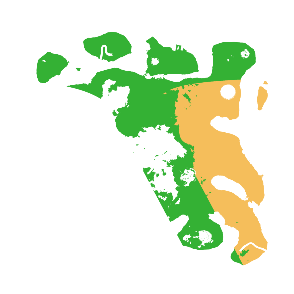 Biome Rust Map: Procedural Map, Size: 3500, Seed: 1411963