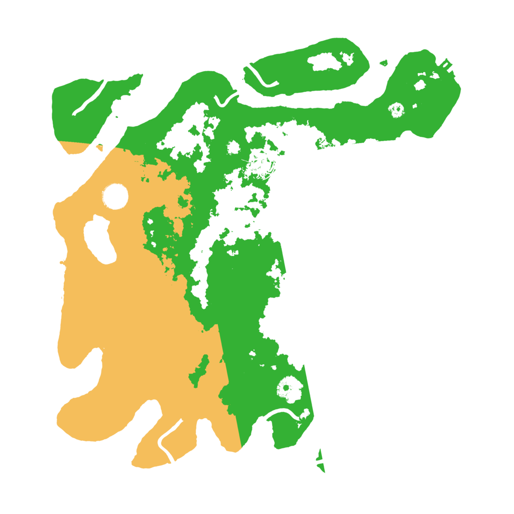 Biome Rust Map: Procedural Map, Size: 3500, Seed: 2443724