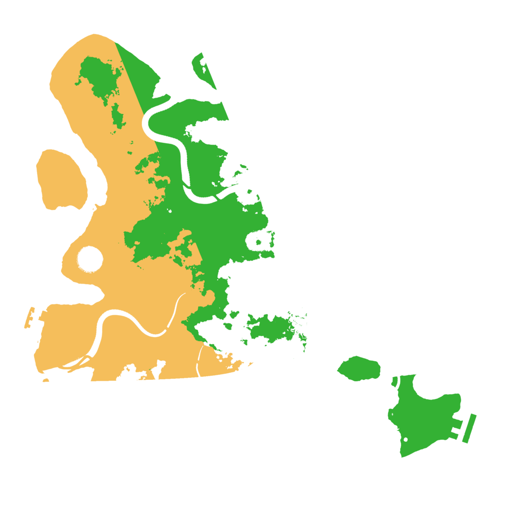 Biome Rust Map: Procedural Map, Size: 3500, Seed: 405996489
