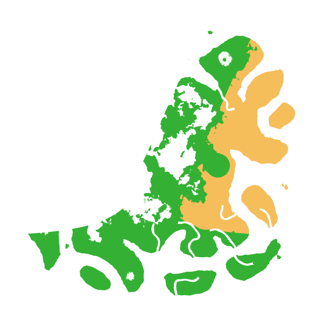 Biome Rust Map: Procedural Map, Size: 3550, Seed: 246605