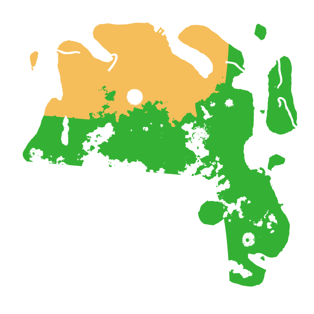 Biome Rust Map: Procedural Map, Size: 3500, Seed: 1949795