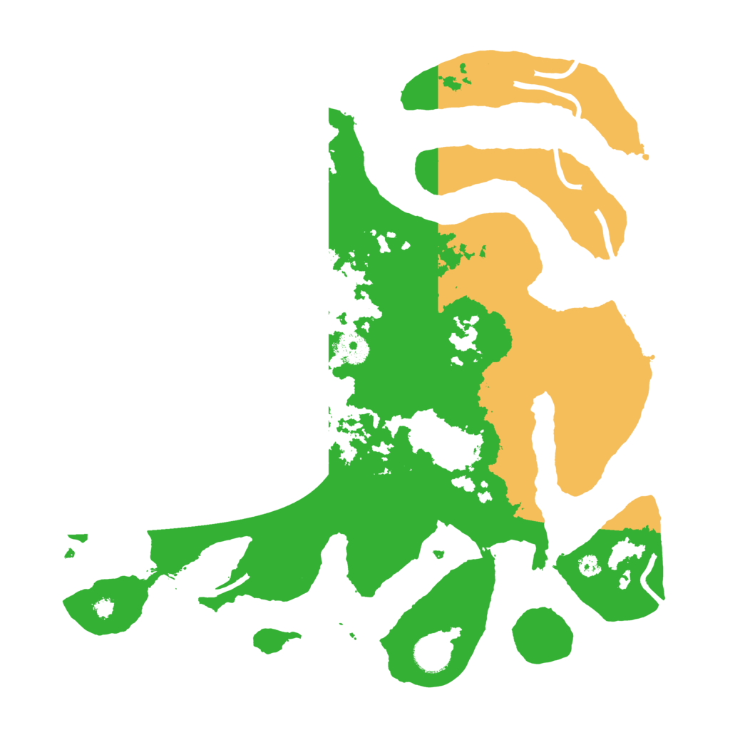 Biome Rust Map: Procedural Map, Size: 3500, Seed: 45632