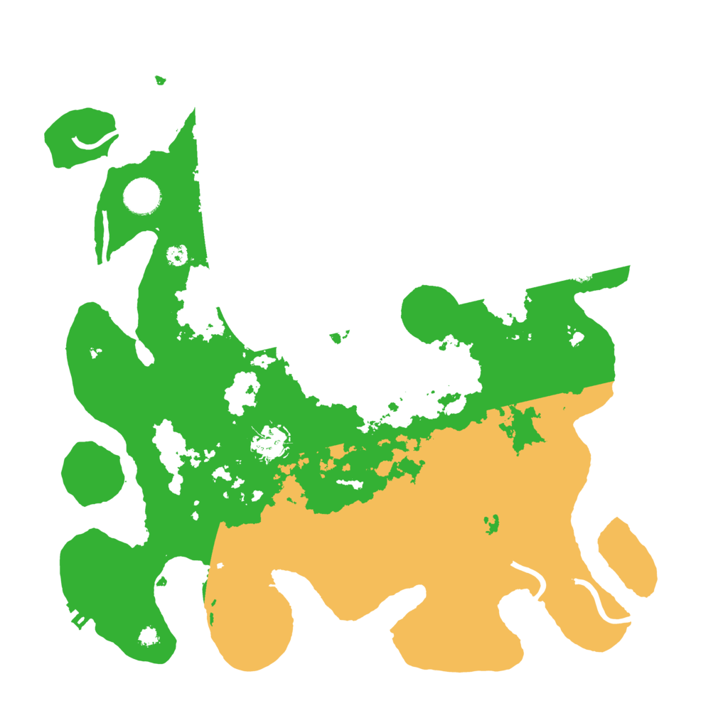 Biome Rust Map: Procedural Map, Size: 3500, Seed: 1098539