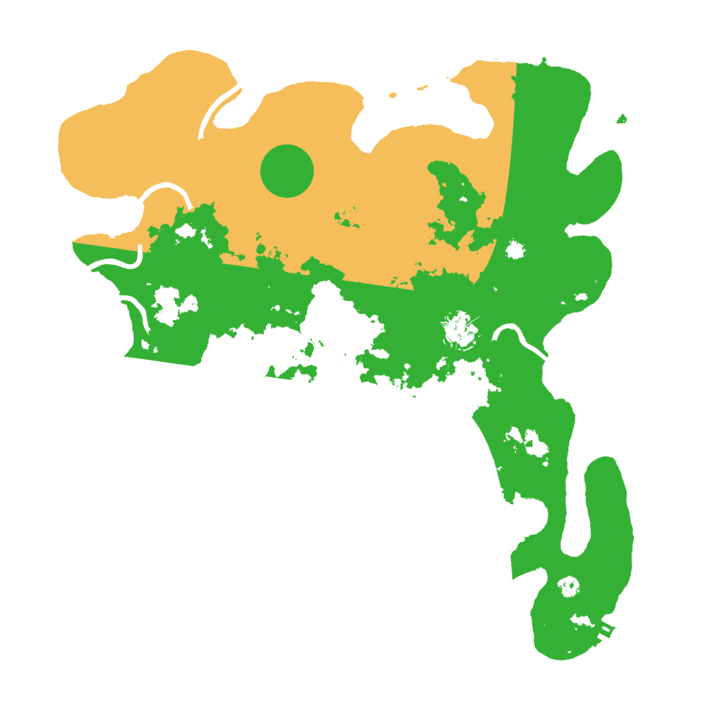 Biome Rust Map: Procedural Map, Size: 3500, Seed: 2792906