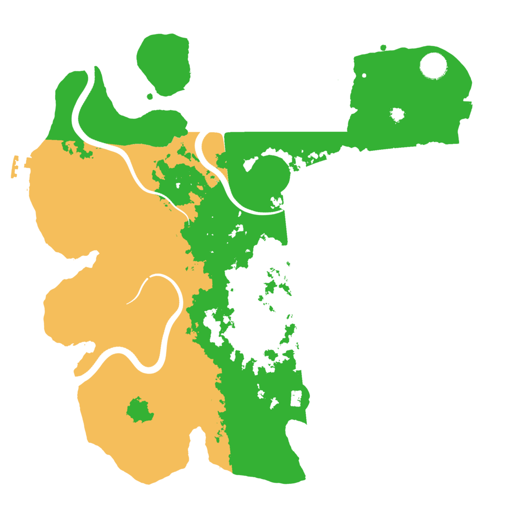 Biome Rust Map: Procedural Map, Size: 3500, Seed: 93518