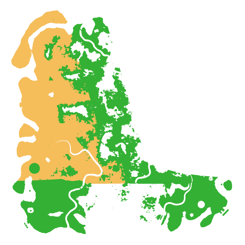 Biome Rust Map: Procedural Map, Size: 6000, Seed: 694209