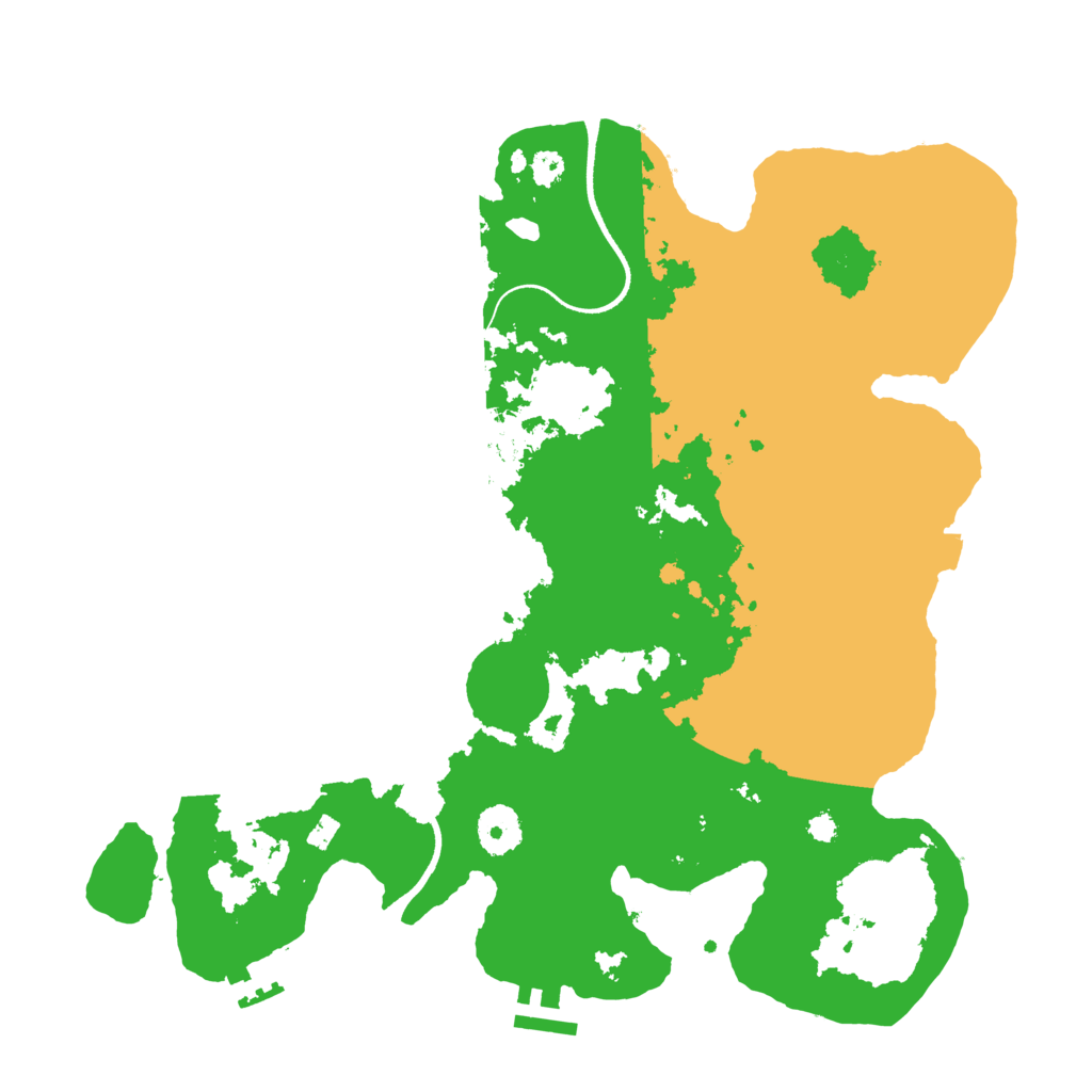 Biome Rust Map: Procedural Map, Size: 3500, Seed: 3324545