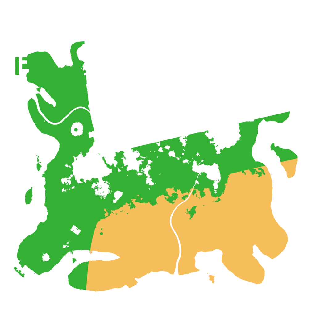 Biome Rust Map: Procedural Map, Size: 3550, Seed: 599749