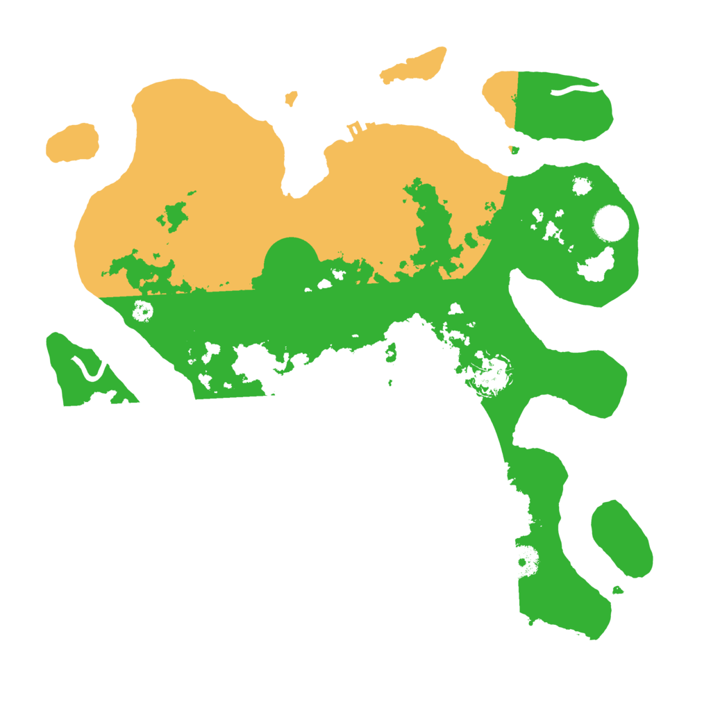 Biome Rust Map: Procedural Map, Size: 3500, Seed: 5379940