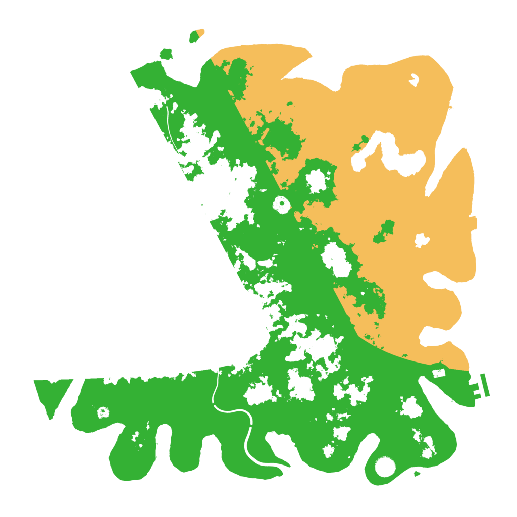 Biome Rust Map: Procedural Map, Size: 4500, Seed: 733396