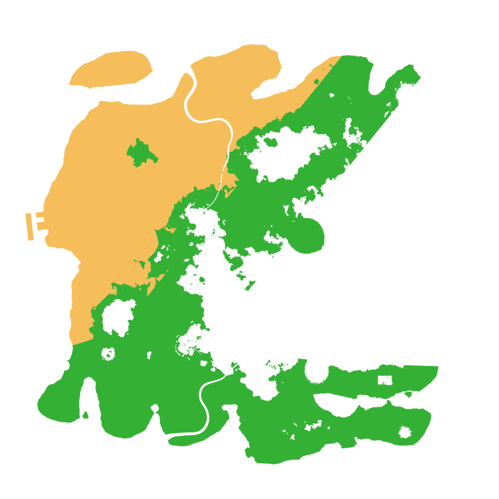 Biome Rust Map: Procedural Map, Size: 3700, Seed: 5794632