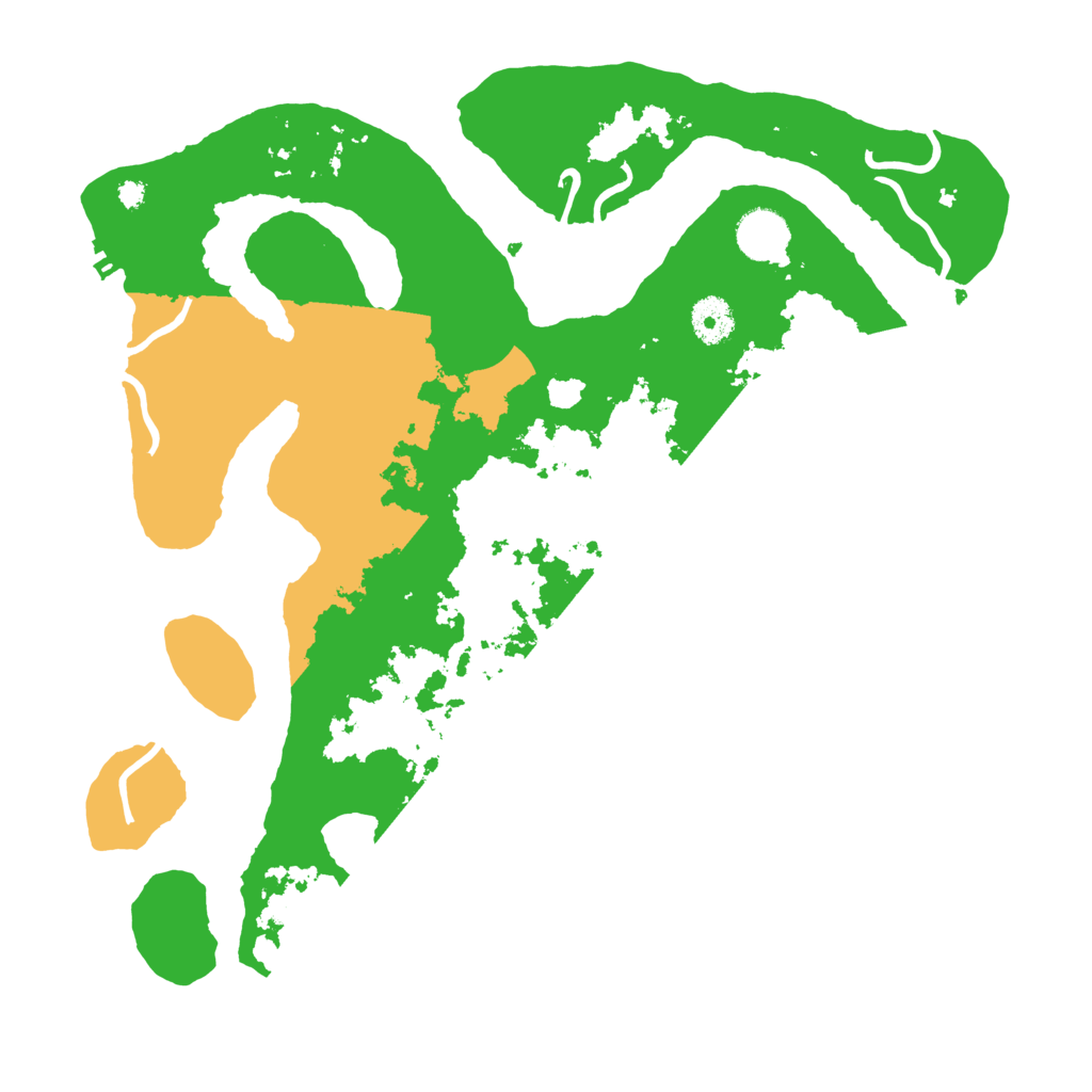 Biome Rust Map: Procedural Map, Size: 3700, Seed: 4558570