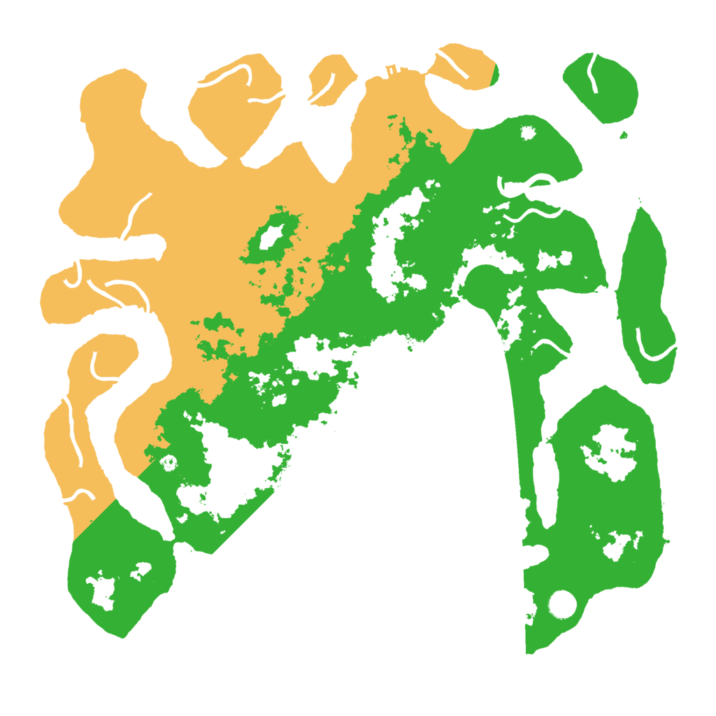 Biome Rust Map: Procedural Map, Size: 4500, Seed: 58115