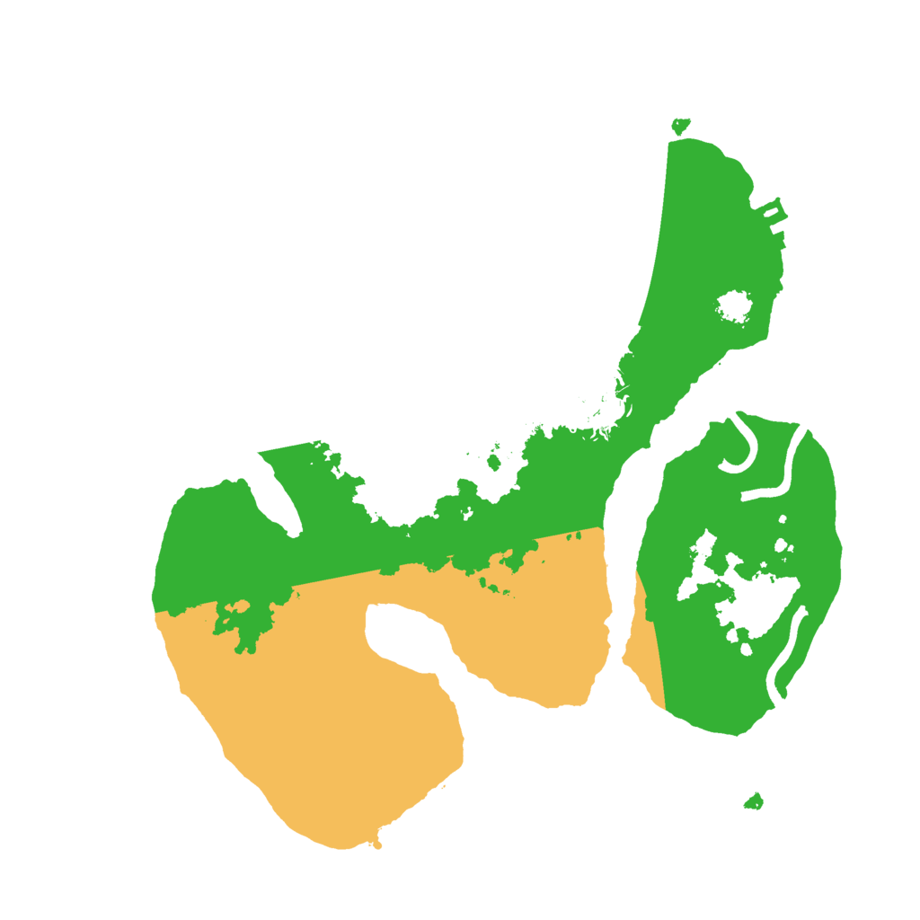 Biome Rust Map: Procedural Map, Size: 2500, Seed: 15732897