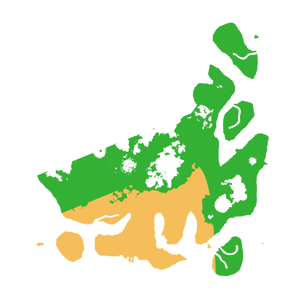 Biome Rust Map: Procedural Map, Size: 3550, Seed: 709484