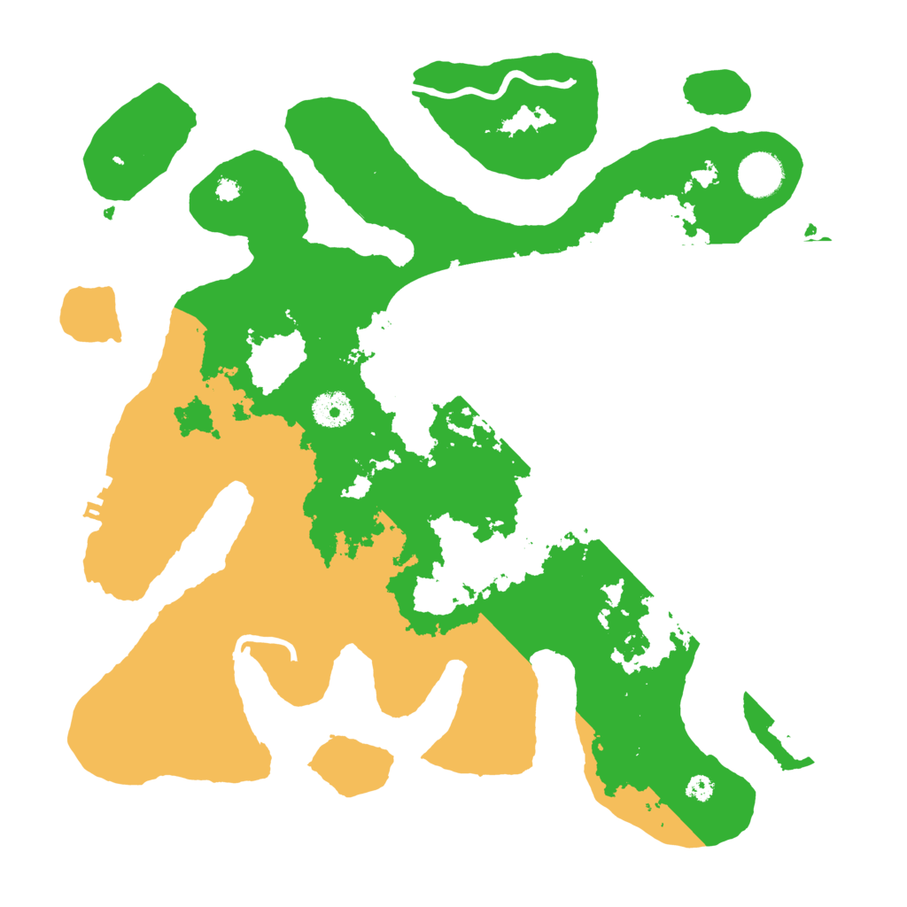 Biome Rust Map: Procedural Map, Size: 3550, Seed: 152323