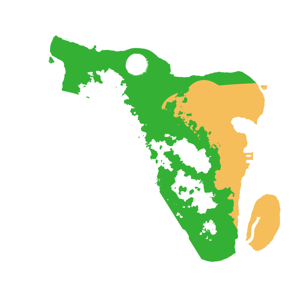 Biome Rust Map: Procedural Map, Size: 2500, Seed: 141101