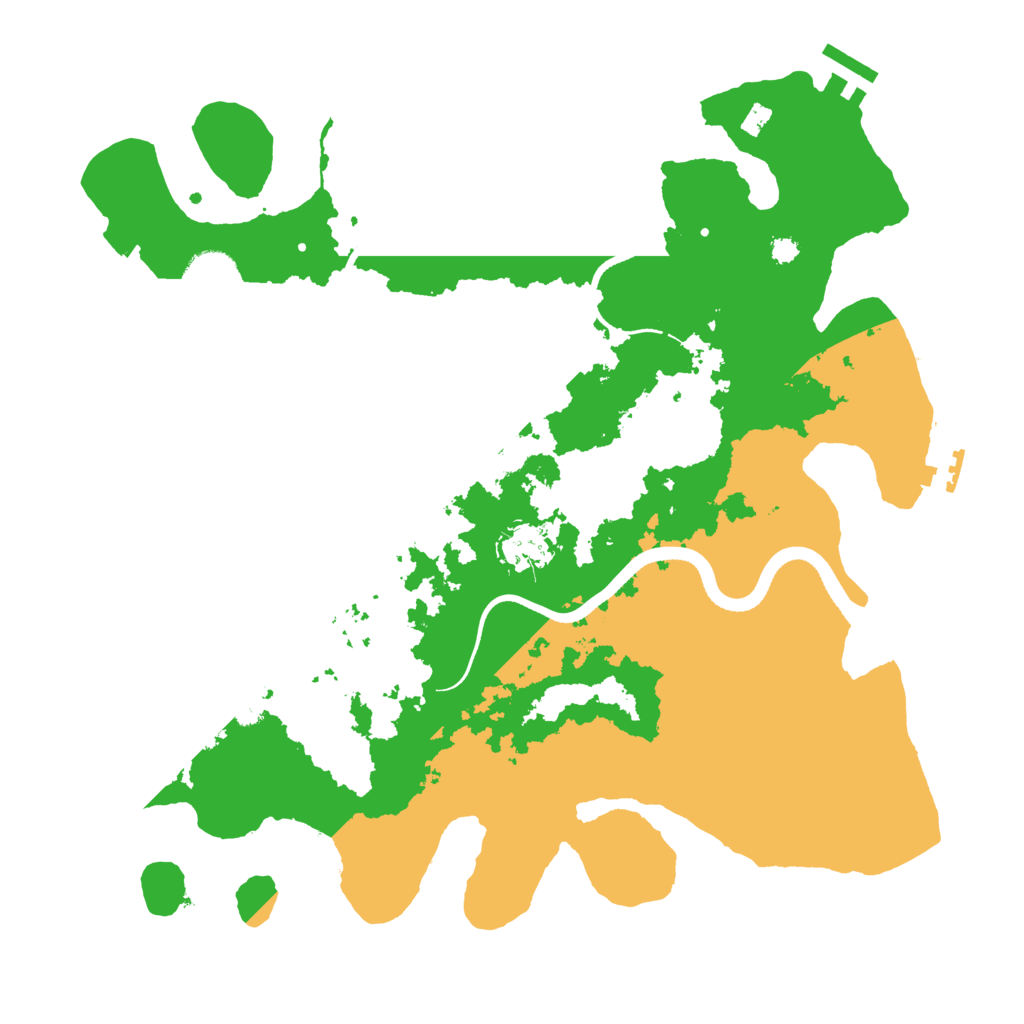 Biome Rust Map: Procedural Map, Size: 3500, Seed: 256609