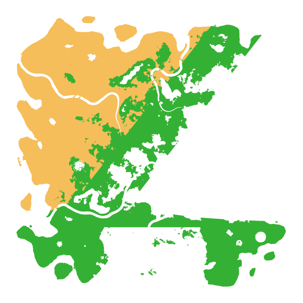 Biome Rust Map: Procedural Map, Size: 5000, Seed: 204433332