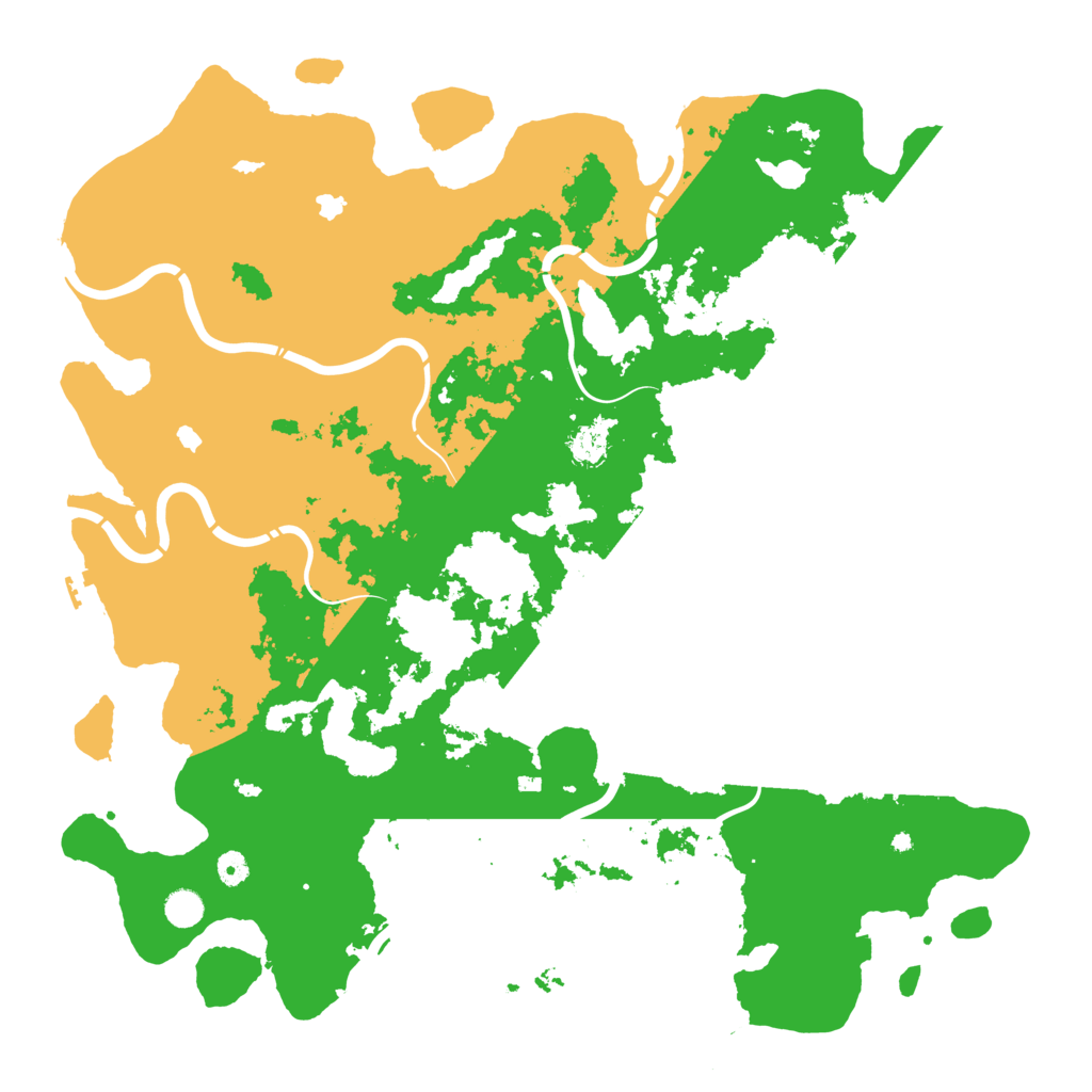 Biome Rust Map: Procedural Map, Size: 5000, Seed: 204433332