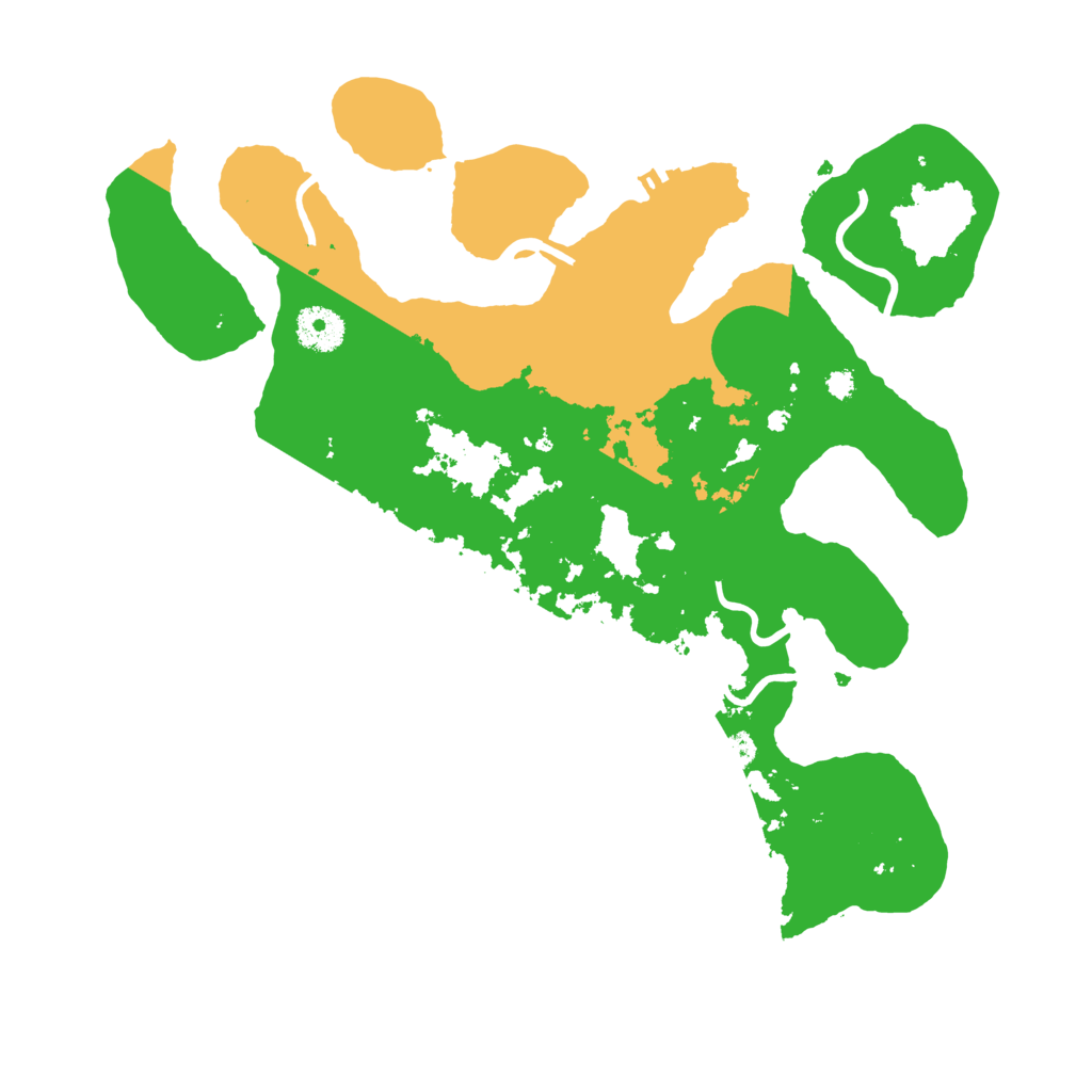 Biome Rust Map: Procedural Map, Size: 3500, Seed: 5700889