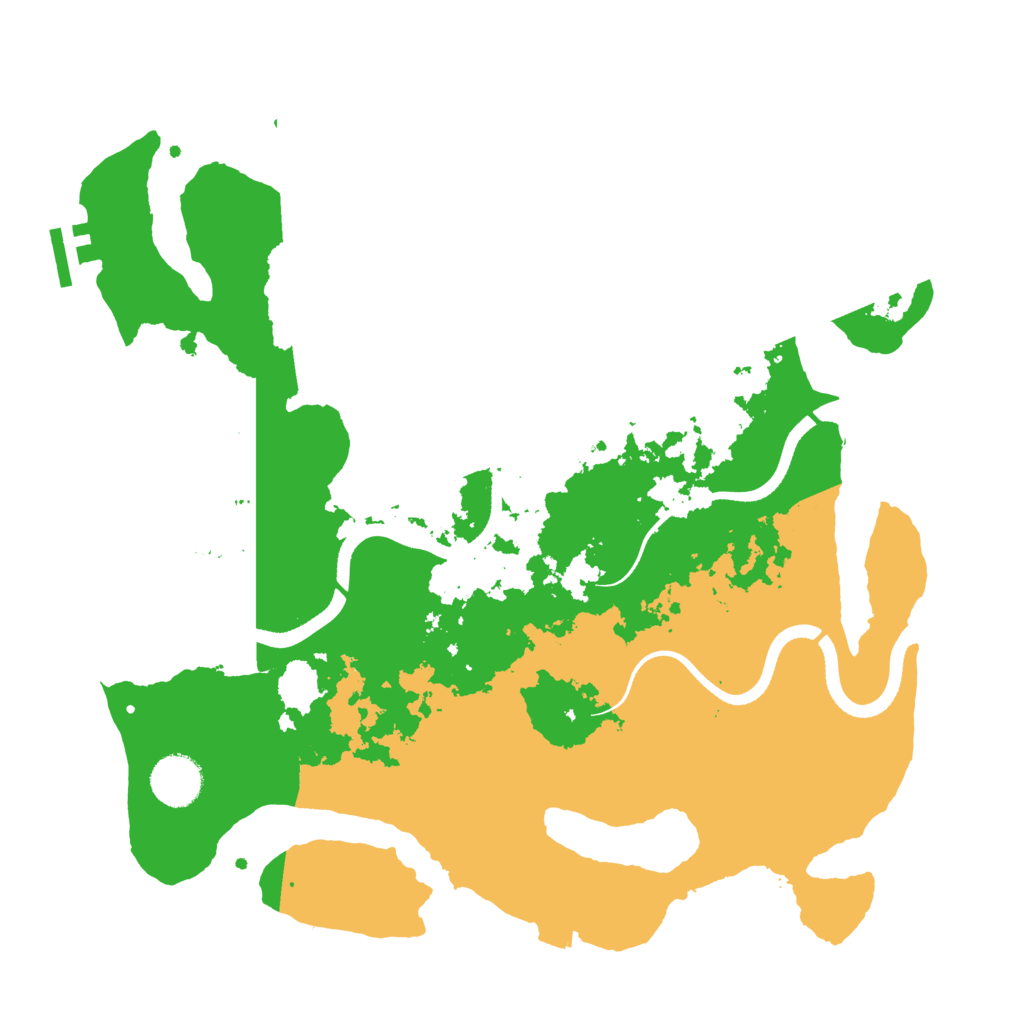 Biome Rust Map: Procedural Map, Size: 3500, Seed: 1951081