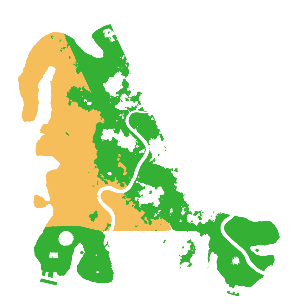 Biome Rust Map: Procedural Map, Size: 3700, Seed: 92421912