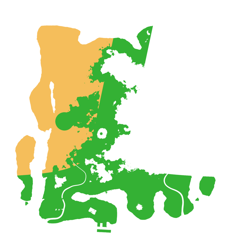 Biome Rust Map: Procedural Map, Size: 3500, Seed: 5349499