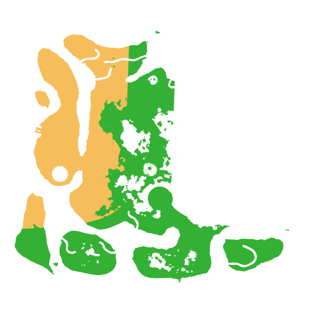 Biome Rust Map: Procedural Map, Size: 3500, Seed: 1154295