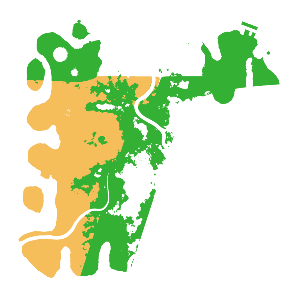 Biome Rust Map: Procedural Map, Size: 3700, Seed: 6008877