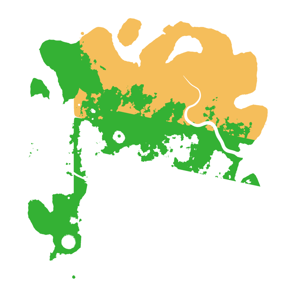 Biome Rust Map: Procedural Map, Size: 3700, Seed: 6273222