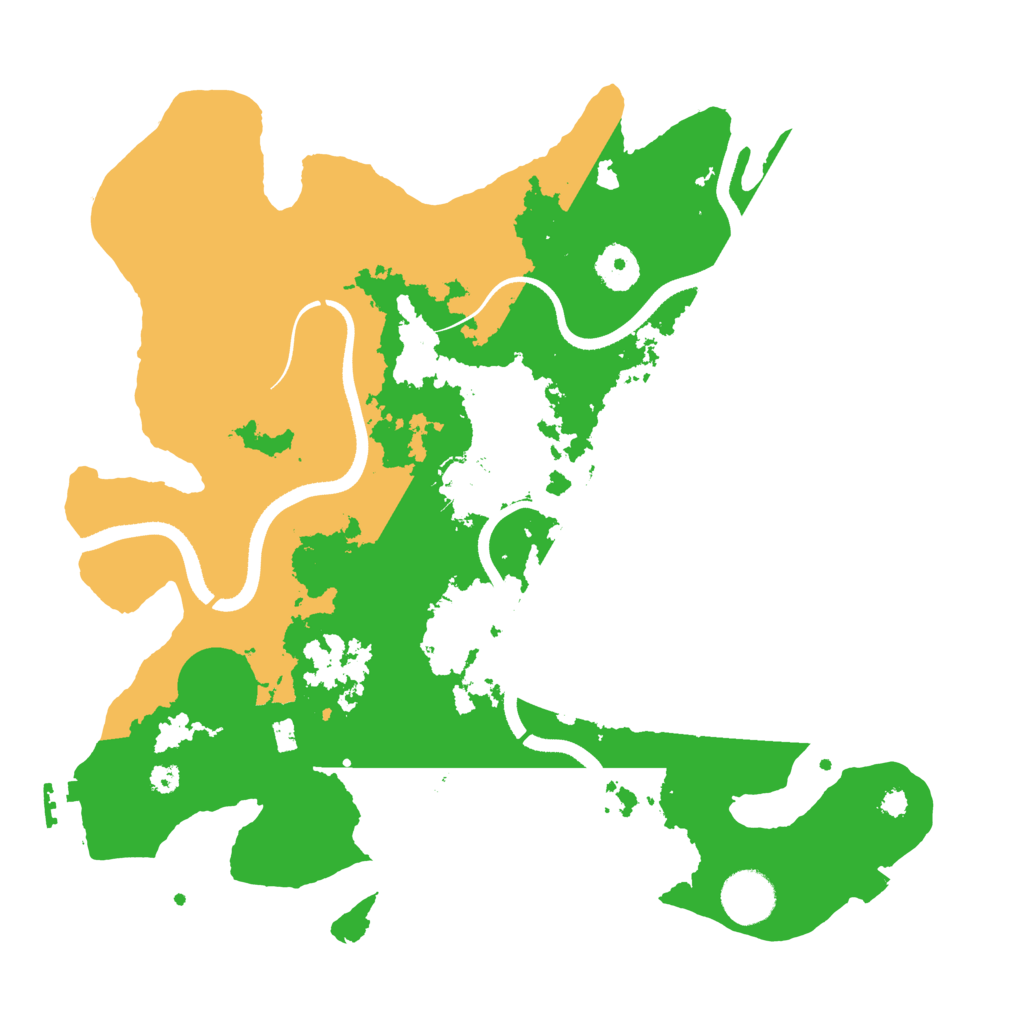 Biome Rust Map: Procedural Map, Size: 3500, Seed: 1931564