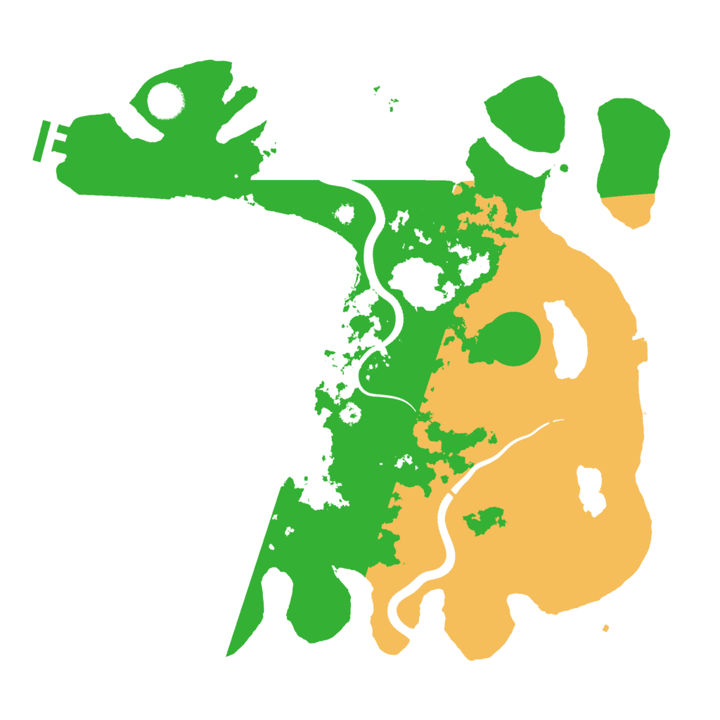 Biome Rust Map: Procedural Map, Size: 3500, Seed: 5238032