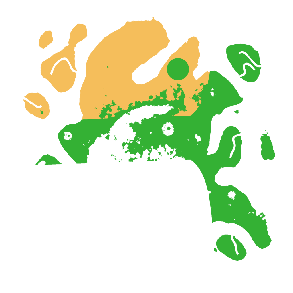 Biome Rust Map: Procedural Map, Size: 3500, Seed: 110701