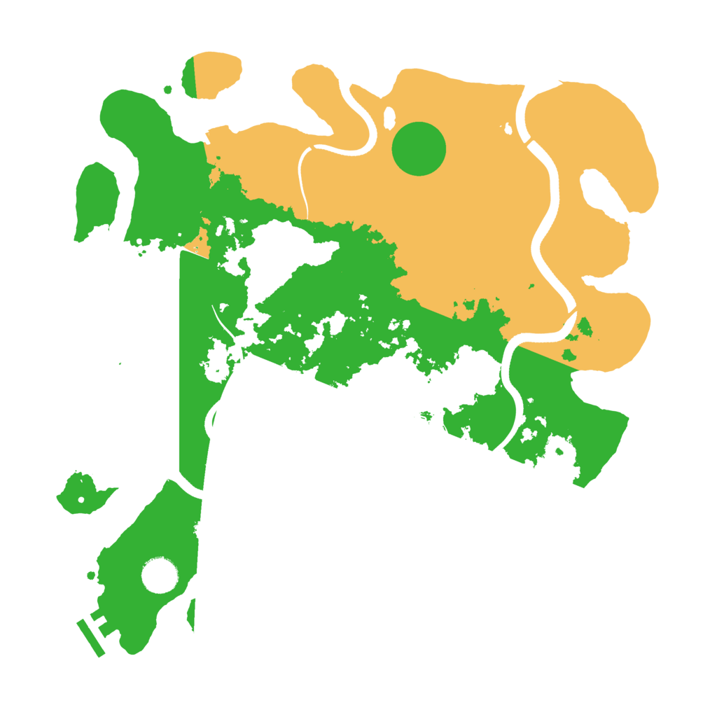 Biome Rust Map: Procedural Map, Size: 3500, Seed: 4349440
