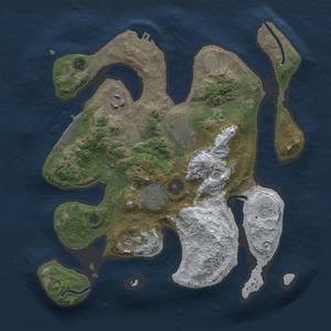 Thumbnail Rust Map: Procedural Map, Size: 3000, Seed: 9, 12 Monuments