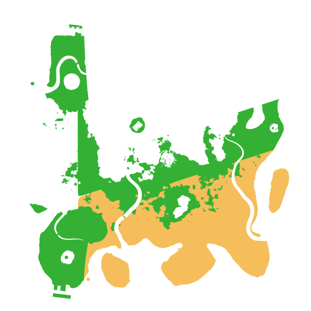 Biome Rust Map: Procedural Map, Size: 3500, Seed: 5721585