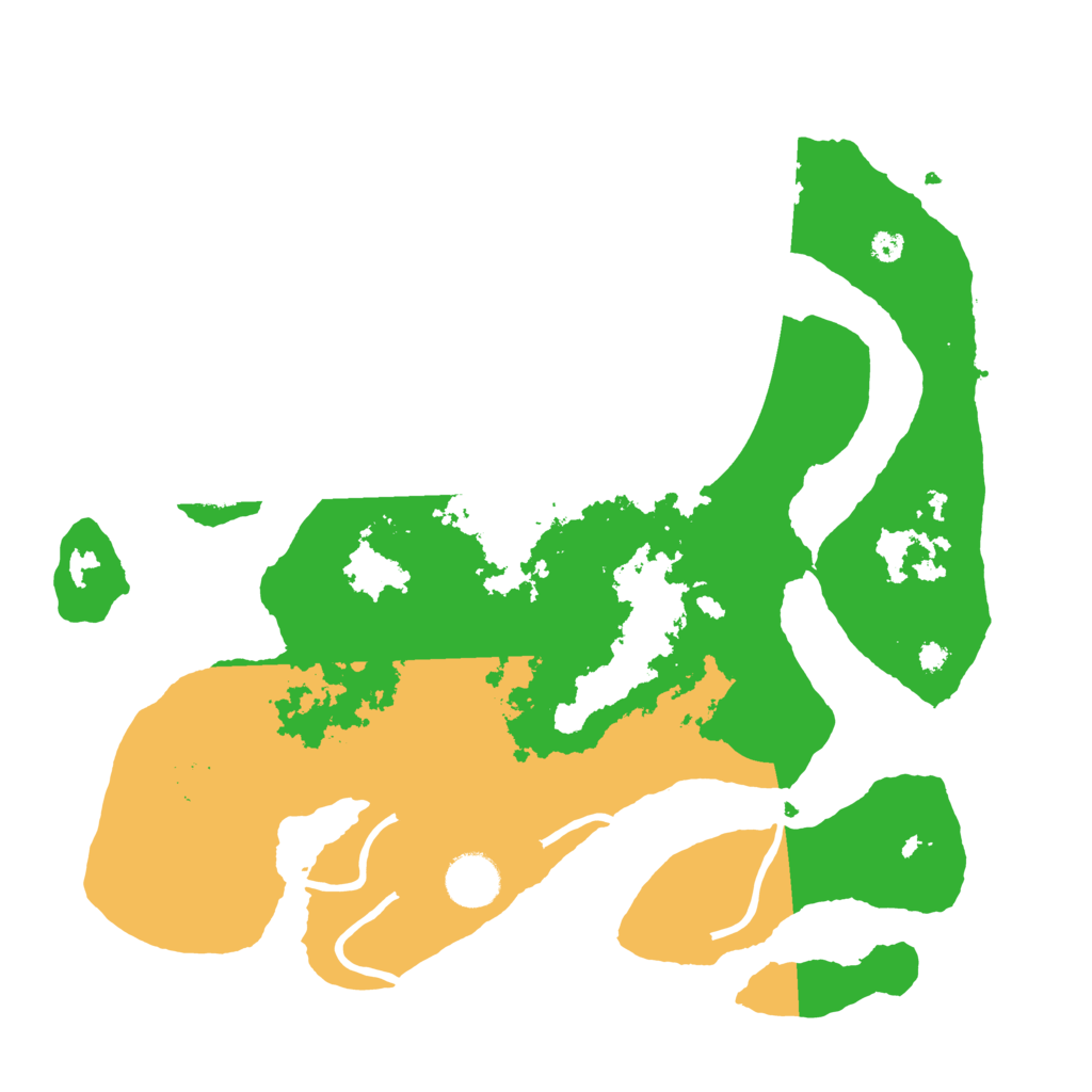 Biome Rust Map: Procedural Map, Size: 3550, Seed: 309603